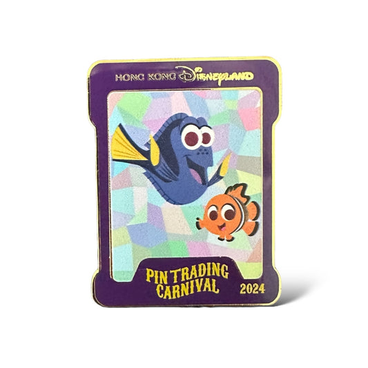 HKDL Pin Trading Carnival 2024 Playing Card Dory and Nemo PIn