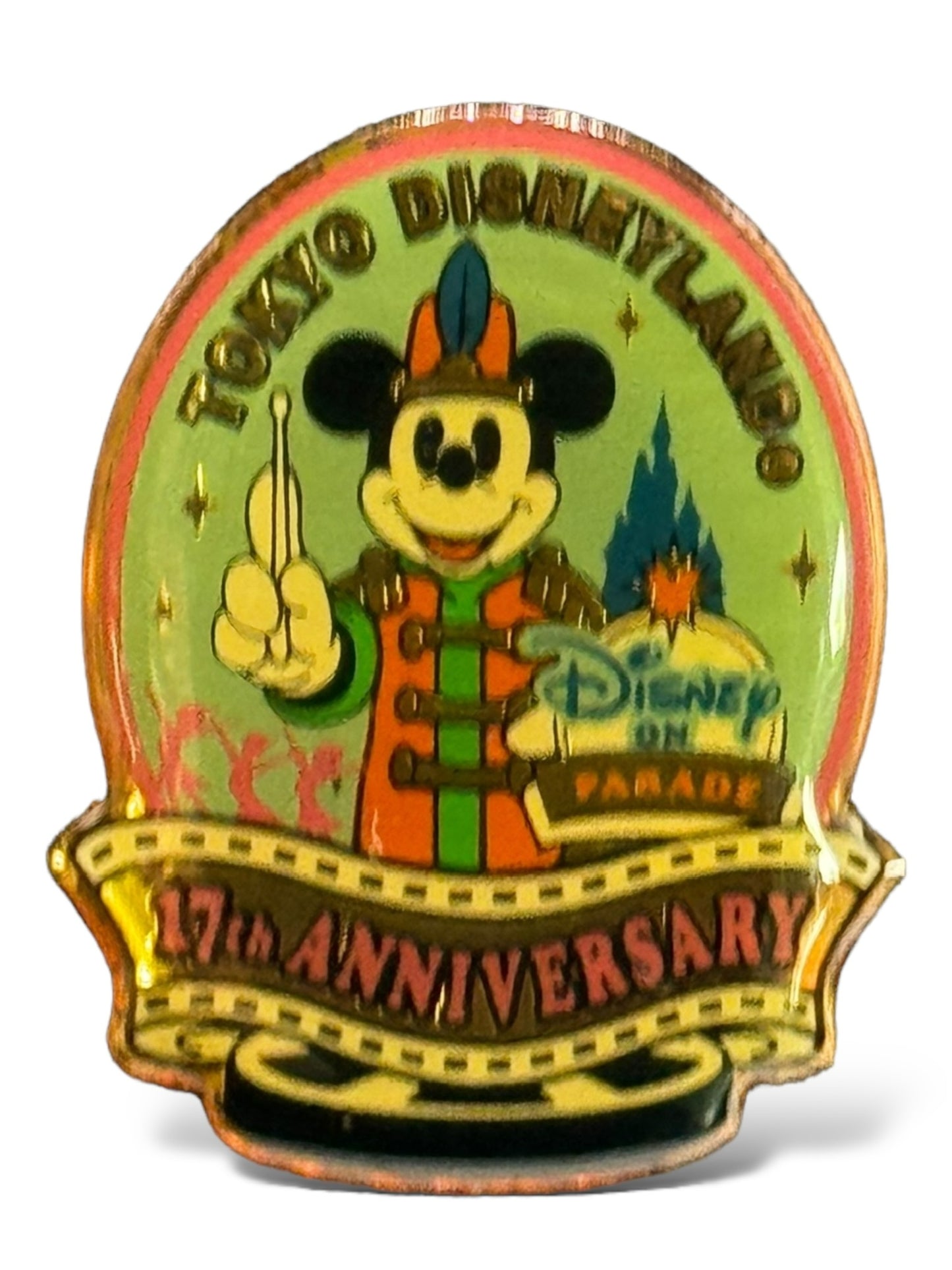 TDR 17th Anniversary Mickey Mouse Pin