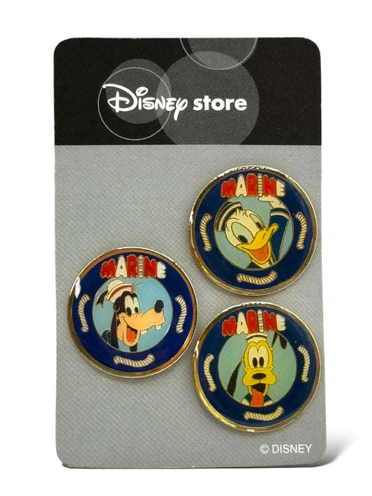 JDS Goofy, Donald, and Pluto Marine Life Preservers 3 Pin Set