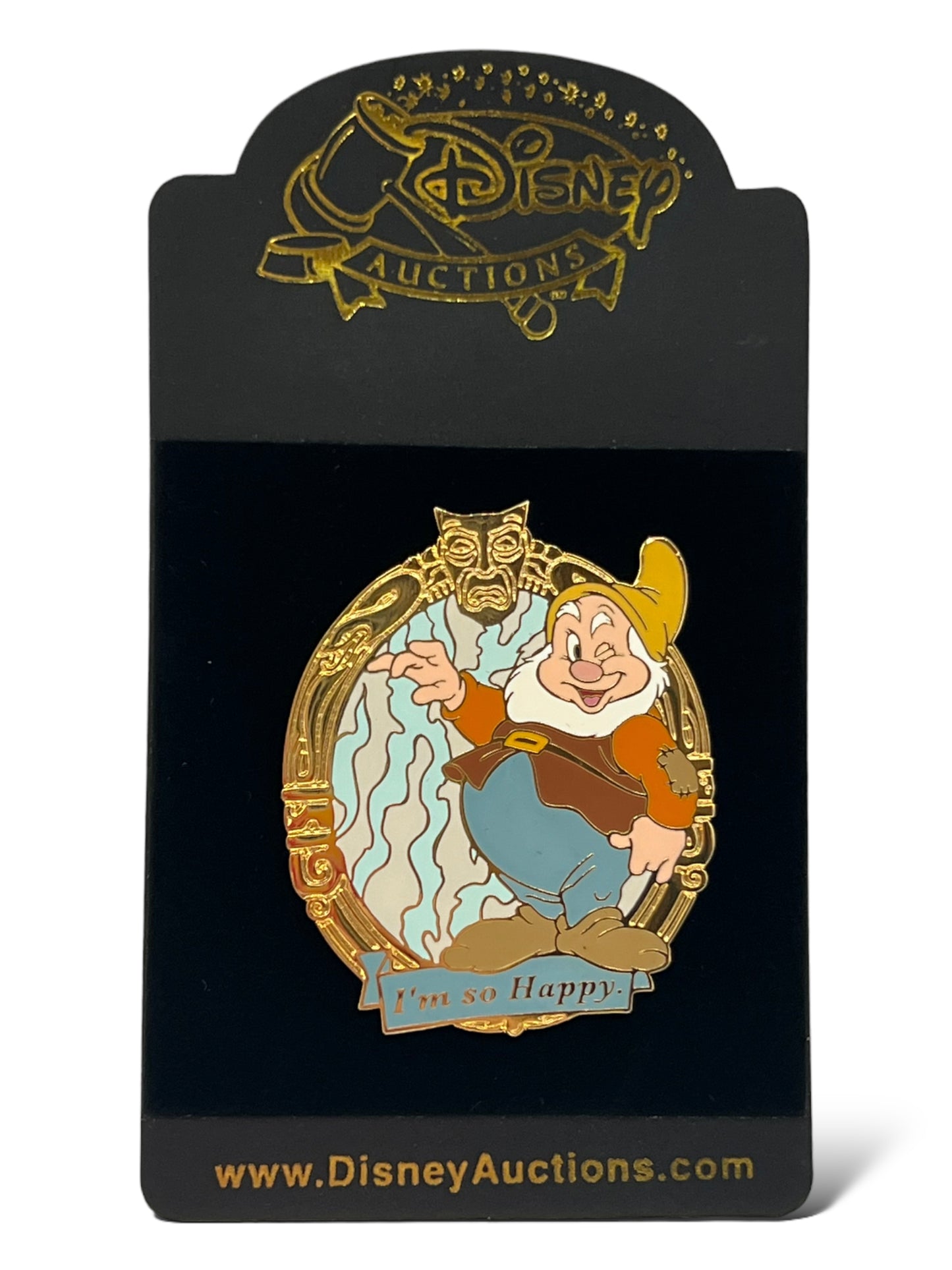 Disney Auctions Magic Mirror Dwarfs Happy Pin