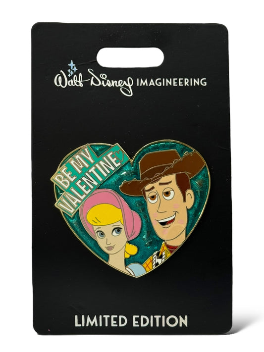 WDI Be My Valentine Woody and Bo Peep Pin