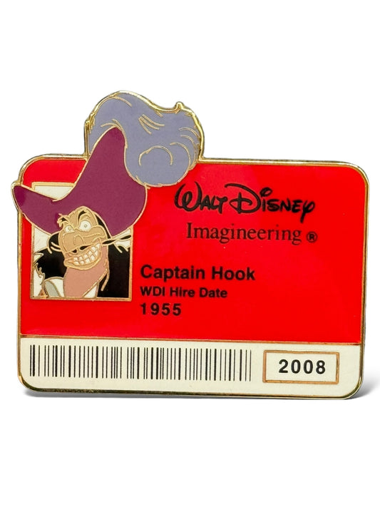 WDI Identification Badge Captain Hook Pin