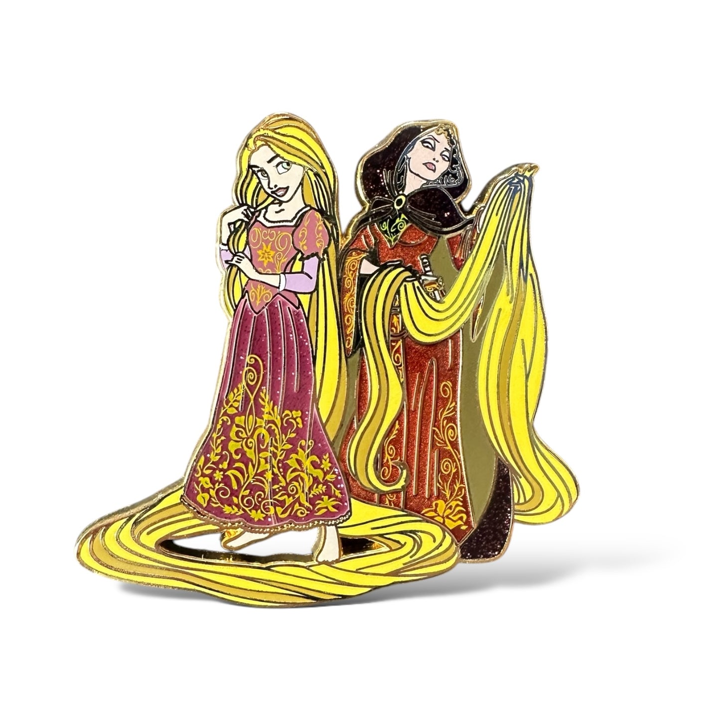 Disney Store Fairytale Designer Heroes and Villains Rapunzel & Mother Gothel Pin