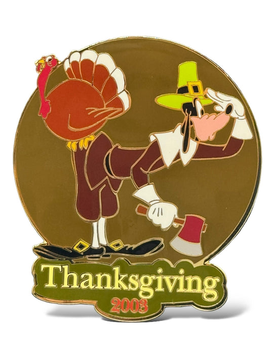 Disney Auctions Thanksgiving 2003 Goofy and Turkey Pin