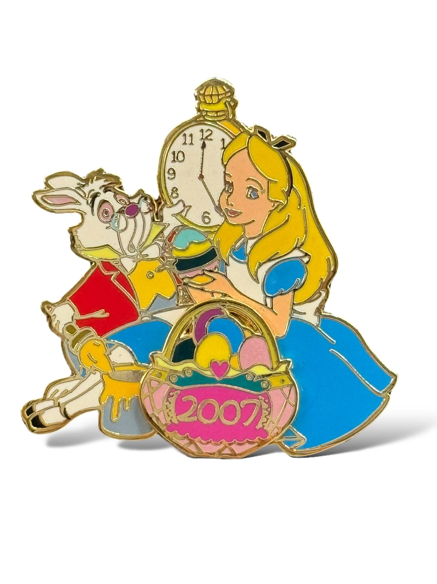 DSSH Easter 20078 Alice in Wonderland with White Rabbit Pin