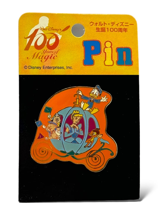 JDS 100 Years of Magic Carriage Cinderella, Bambi & Three Little Pigs Pin
