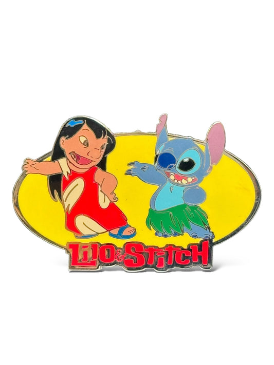 Artist Proof Disney Auctions Lilo & Stitch Hula Dancing Silver Metal Pin