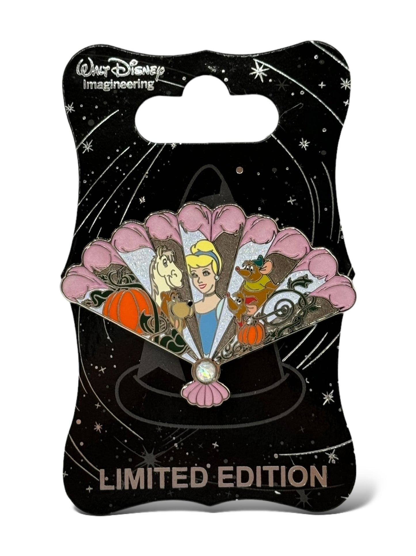 WDI Floral Fan Cinderella Pin