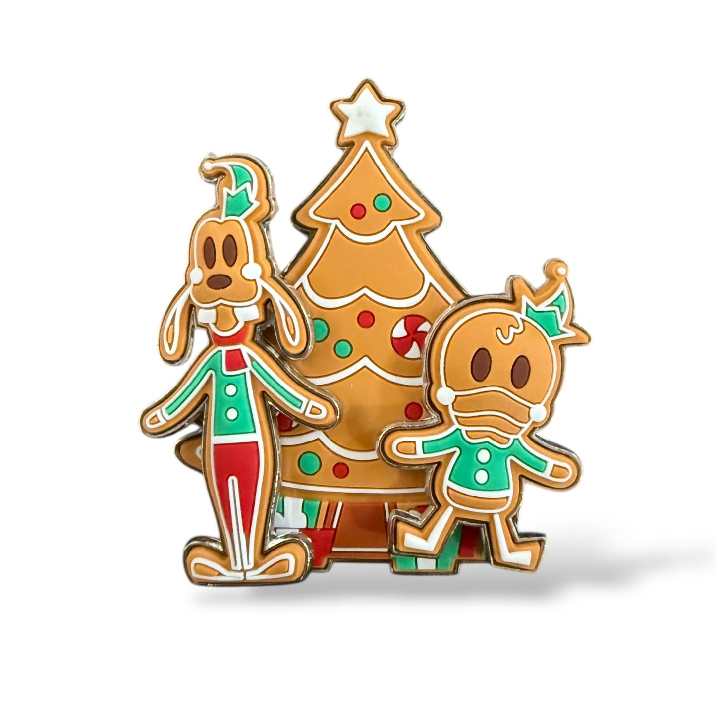 Disney Parks Donald and Goofy Gingerbread Build-a-Pin Set