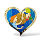 WDI Valentine Jeweled Heart Wendy and Peter Pan Pin