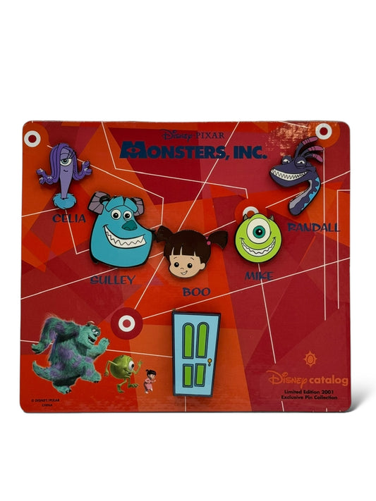 Disney Catalog Monster's Inc Character Heads Pin Set