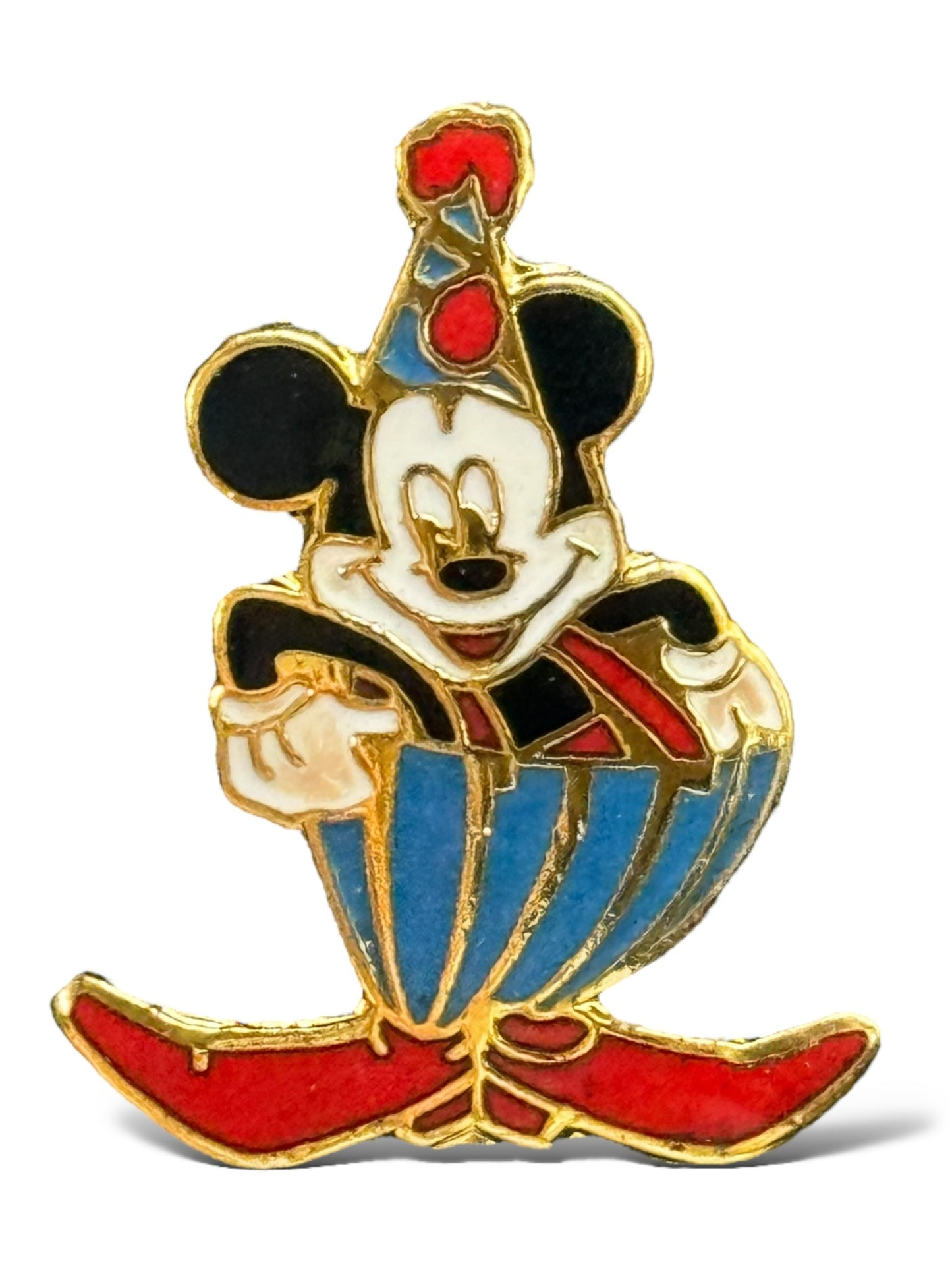 Vintage Mickey and Minnie Pin Display