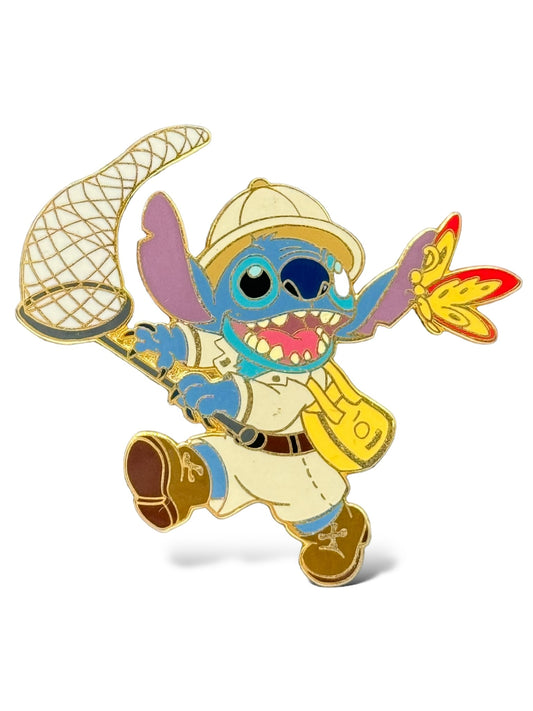 Disney Shopping Stitch as Butterfly Catcher Pin