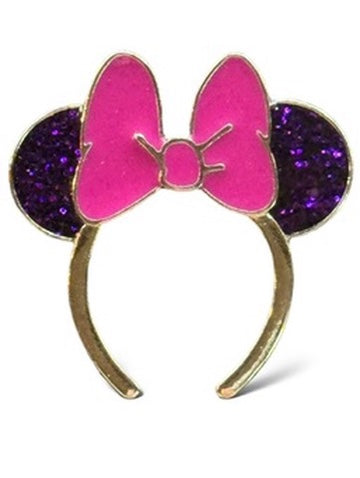 Loungefly Minnie Mouse Character Ears Mystery Purple Glitter Pin
