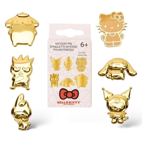 Hello Kitty 50th Anniversary Gold Mystery Pin