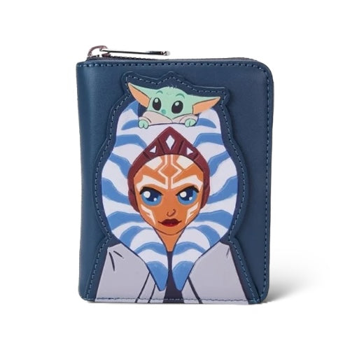 Loungefly The Mandalorian Ahsoka and Grogu Precious Cargo Zip-Around Wallet