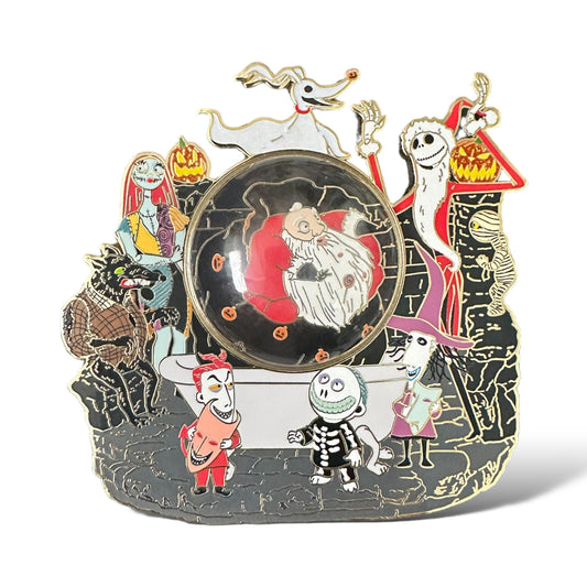 DEC Snow Globe Nightmare Before Christmas Pin