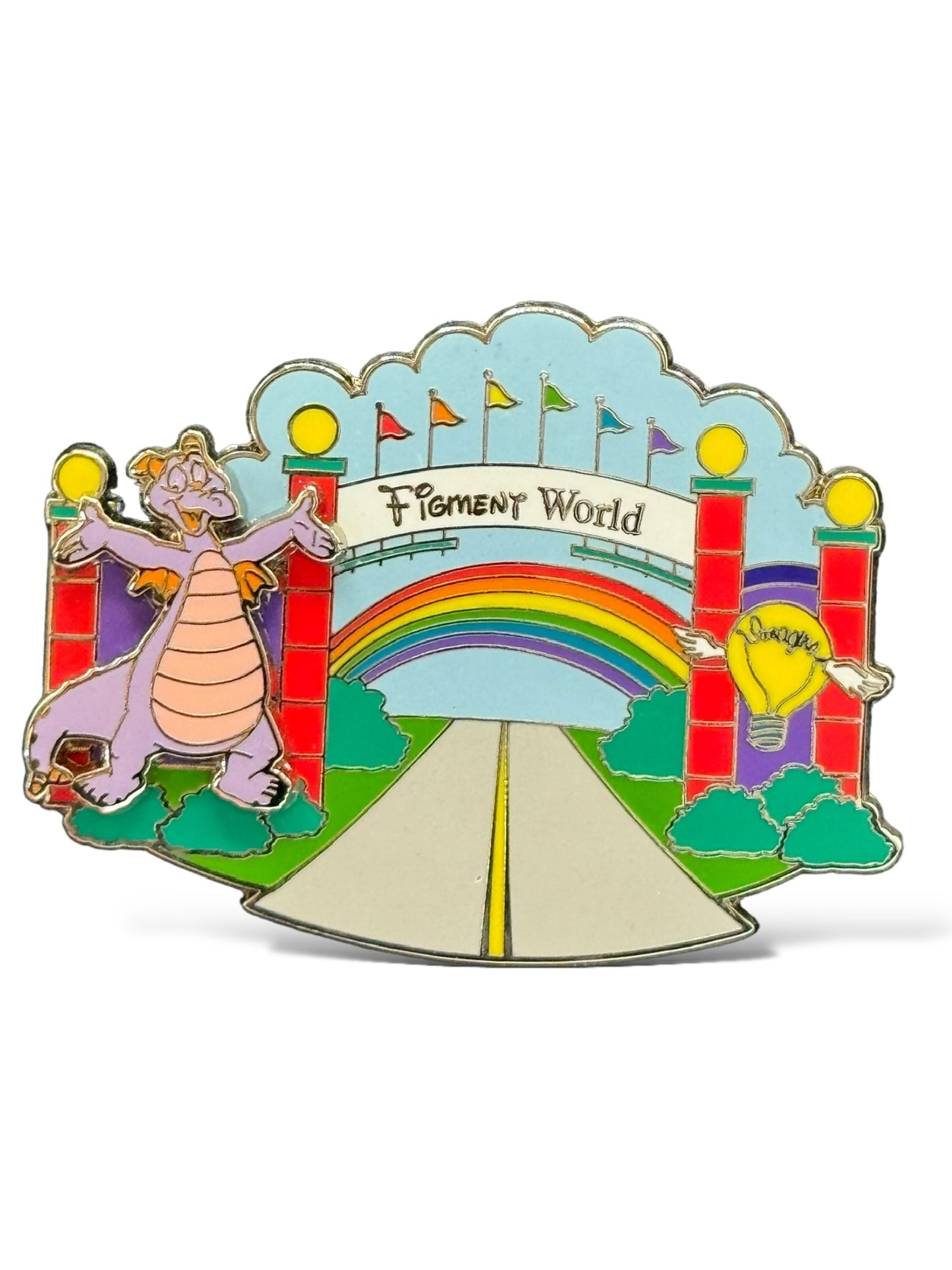 WDW Where Dreams HapPIN Figment World Figment's Welcome Frame Set Pin