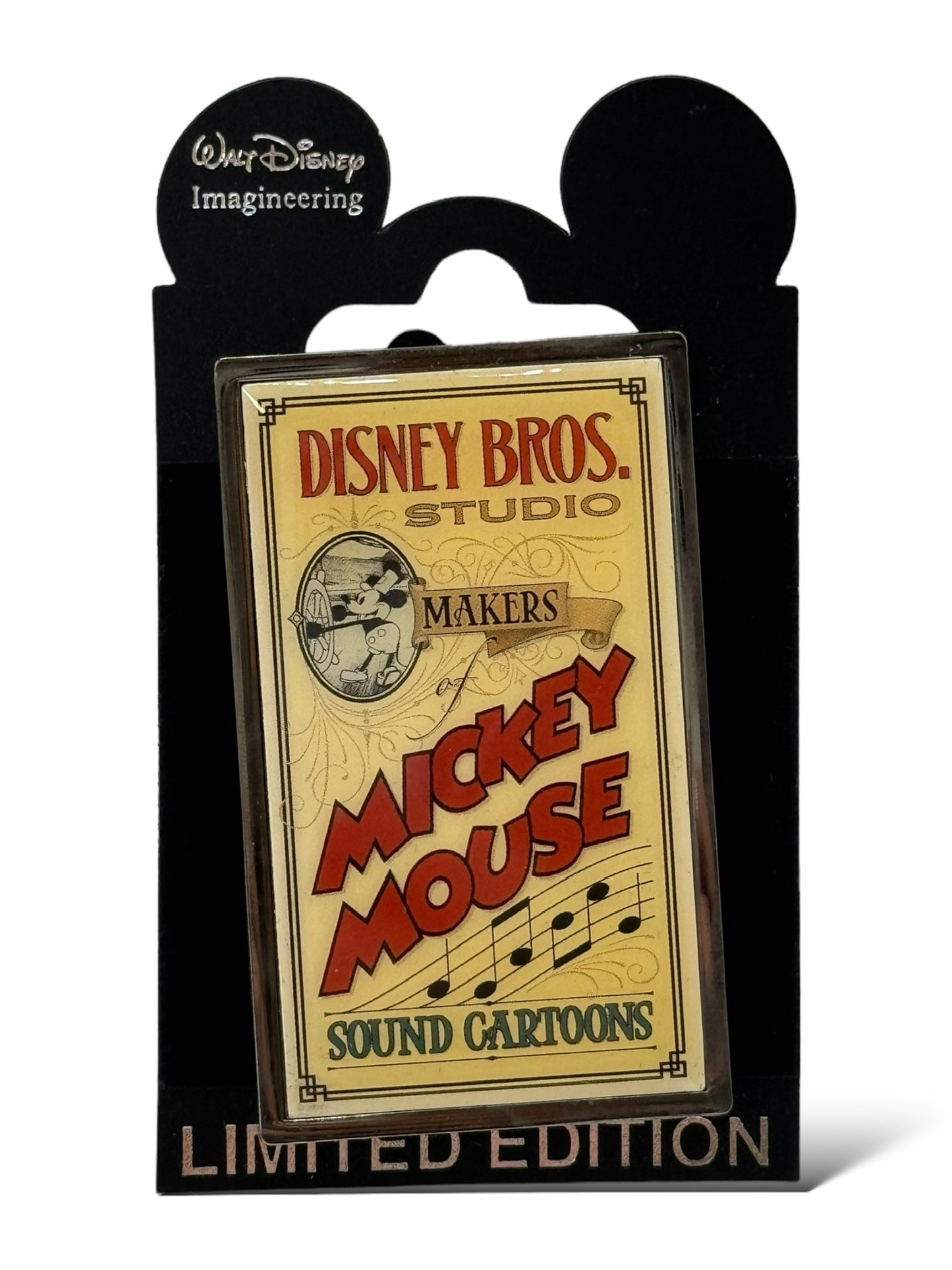 WDI Disney Bros. Studio Poster Steamboat Willie Pin