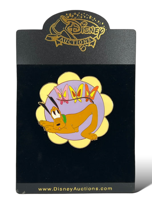 Disney Auctions Spring Flowers Pluto Pin