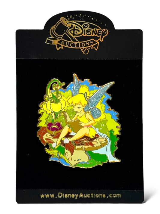 Disney Auctions Tinker Bell Reading Jumbo Pin