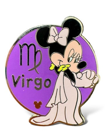 Cast Lanyard Zodiac Characters Virgo Minnie Hidden Mickey Pin