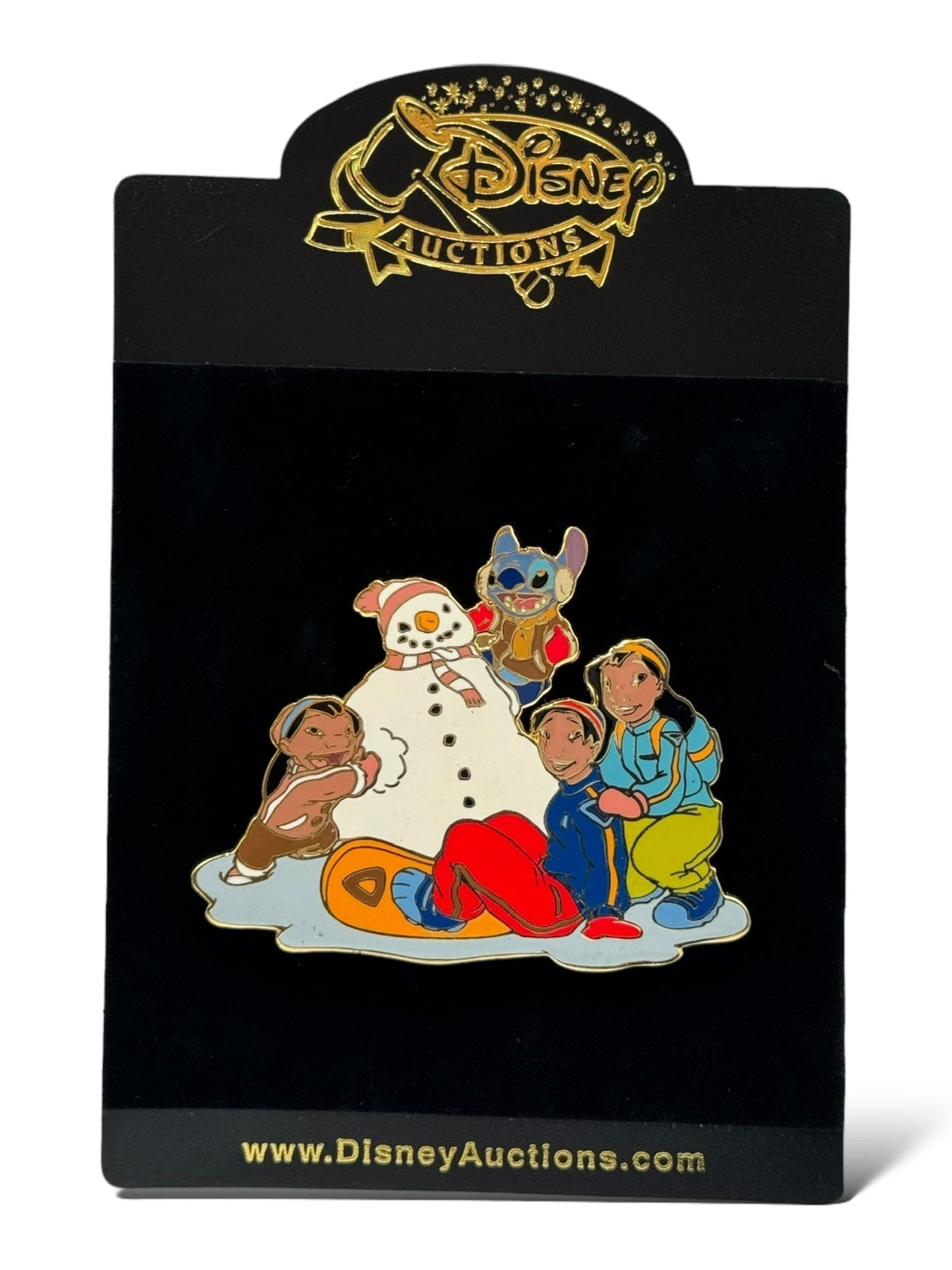 Disney Auctions Winter Lilo & Stitch Family Group Pin