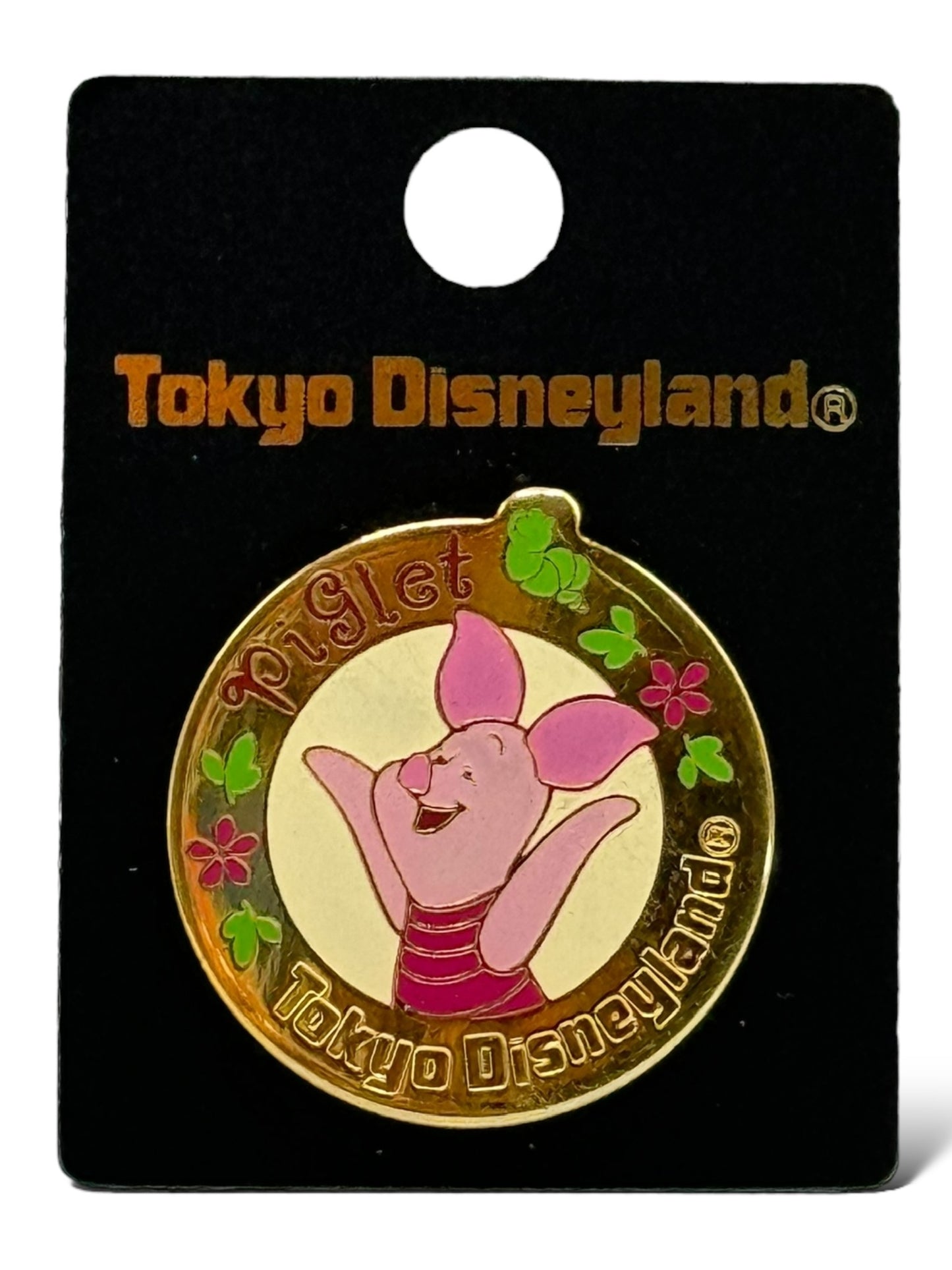 TDR Gold Circle Piglet Pin