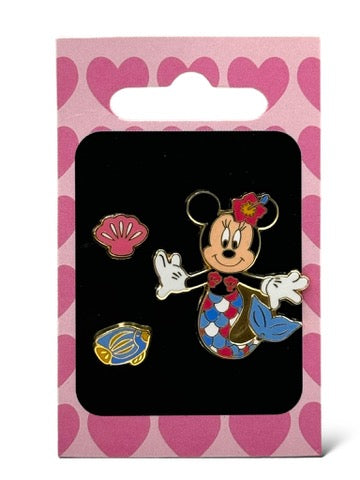 JDS Minnie Mouse Mermaid 3 Pin Set