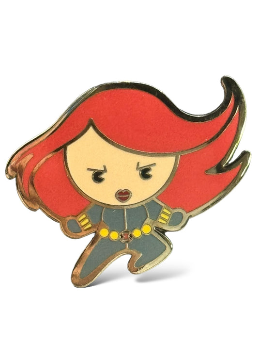 Disney Parks Marvel Kawaii Art Mystery Black Widow Pin