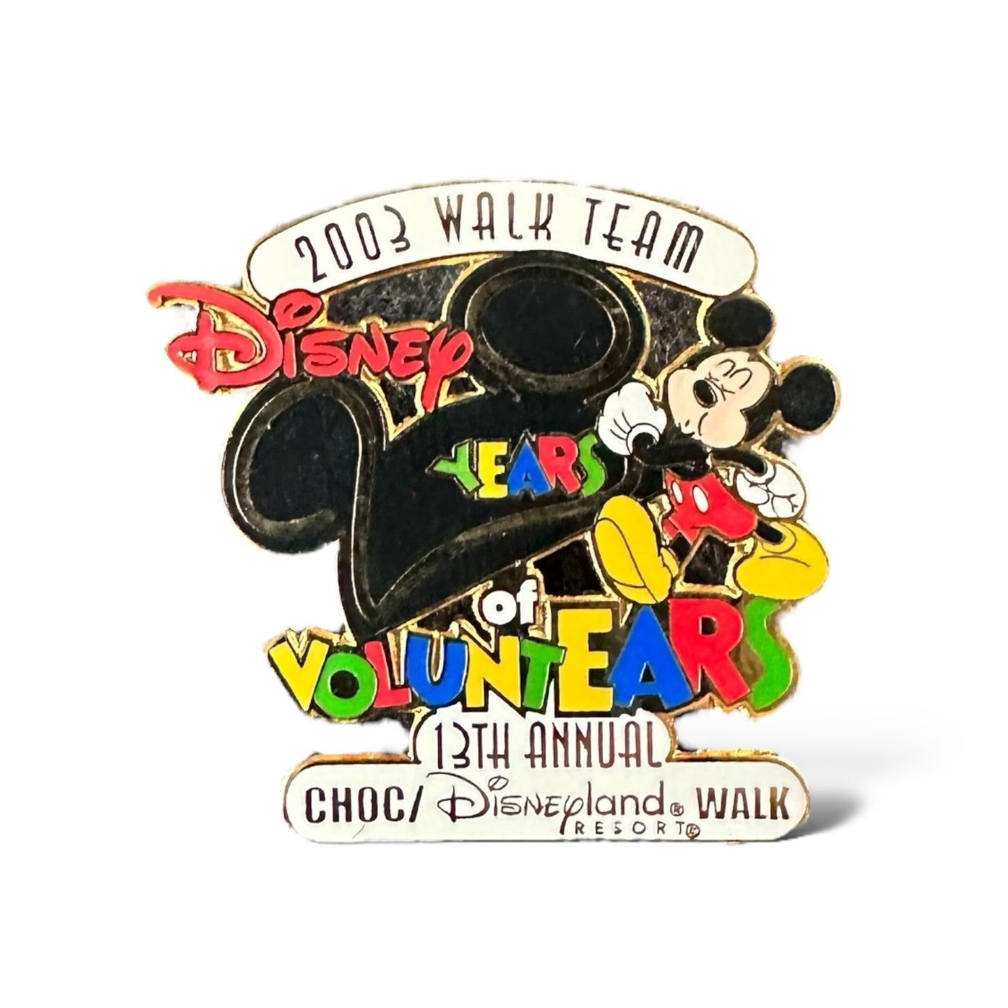 DEC 13th Annual CHOC Walk 2003 Mickey Pin