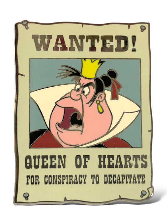 Disney Shopping Wanted! Poster Queen of Hearts Pin