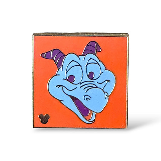 Cast Lanyard Colorful Figments Light Blue and Orange Hidden Mickey Pin