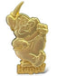 JDS 100 Relief Gold Tone Happy Pin