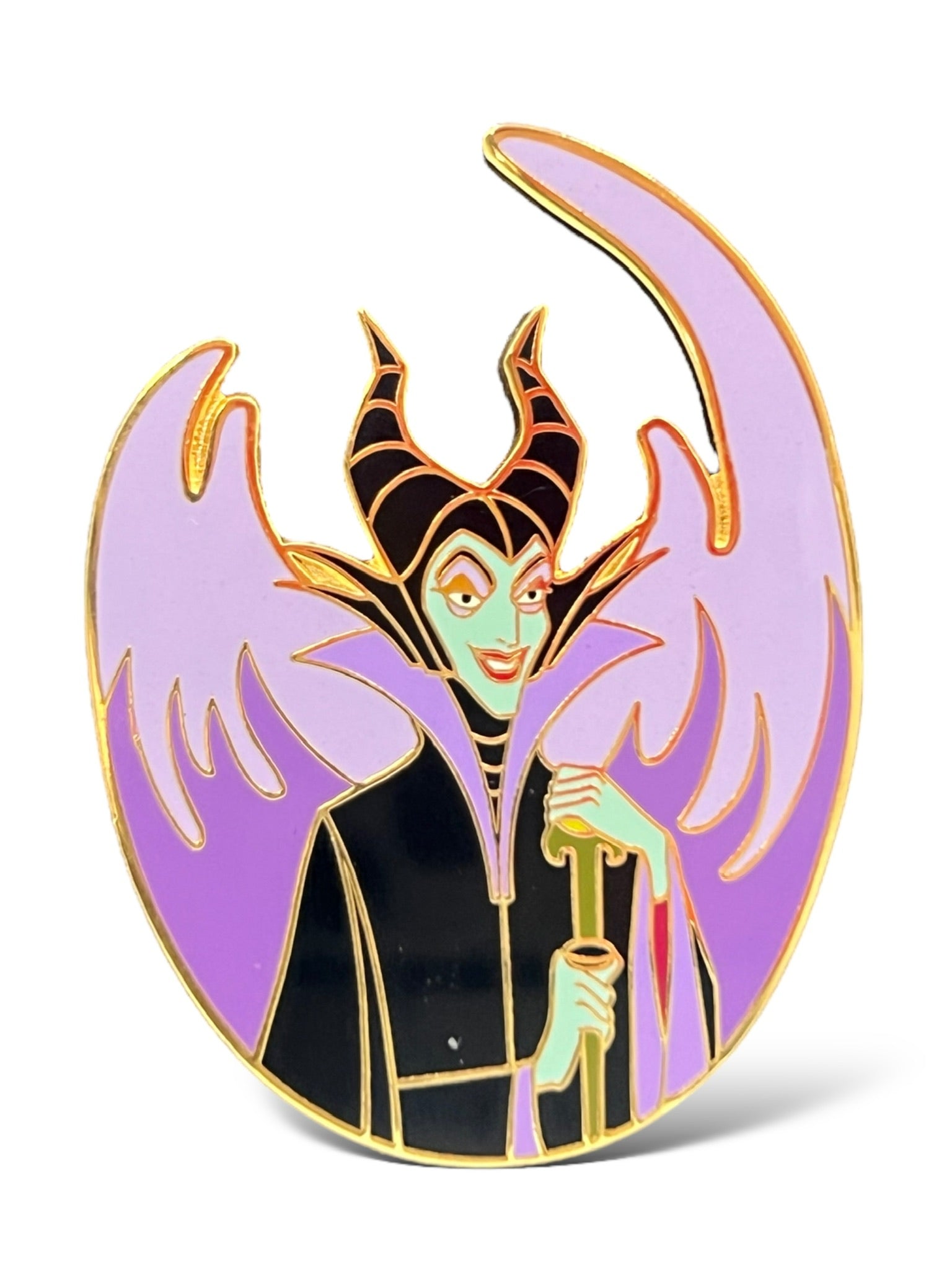 Disney Auctions Maleficent Purple Flames Pin