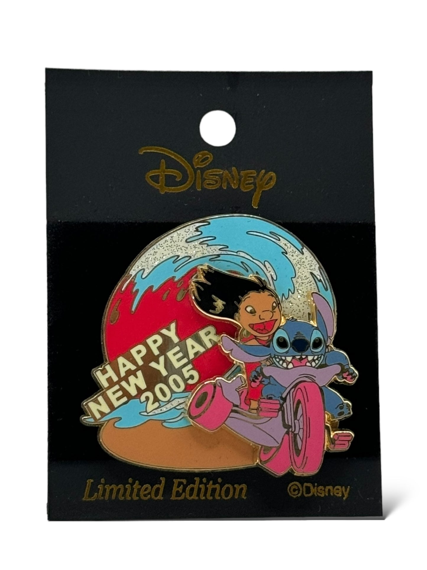 JDS Happy New Year 2005 Lilo & Stitch Pin
