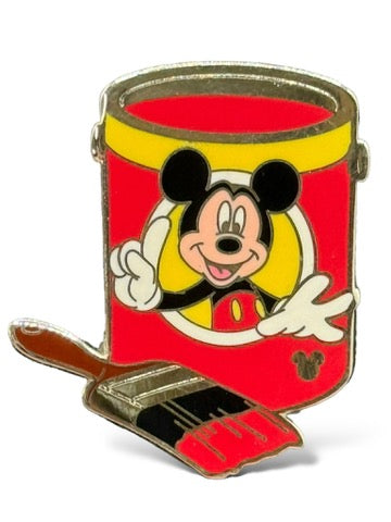 Cast Lanyard Paint Cans Mickey Mouse Hidden Mickey Pin