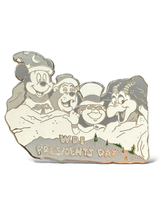 WDI President's Day Mount Rushmore Mickey, Big Al, Phineas, and Figment Pin