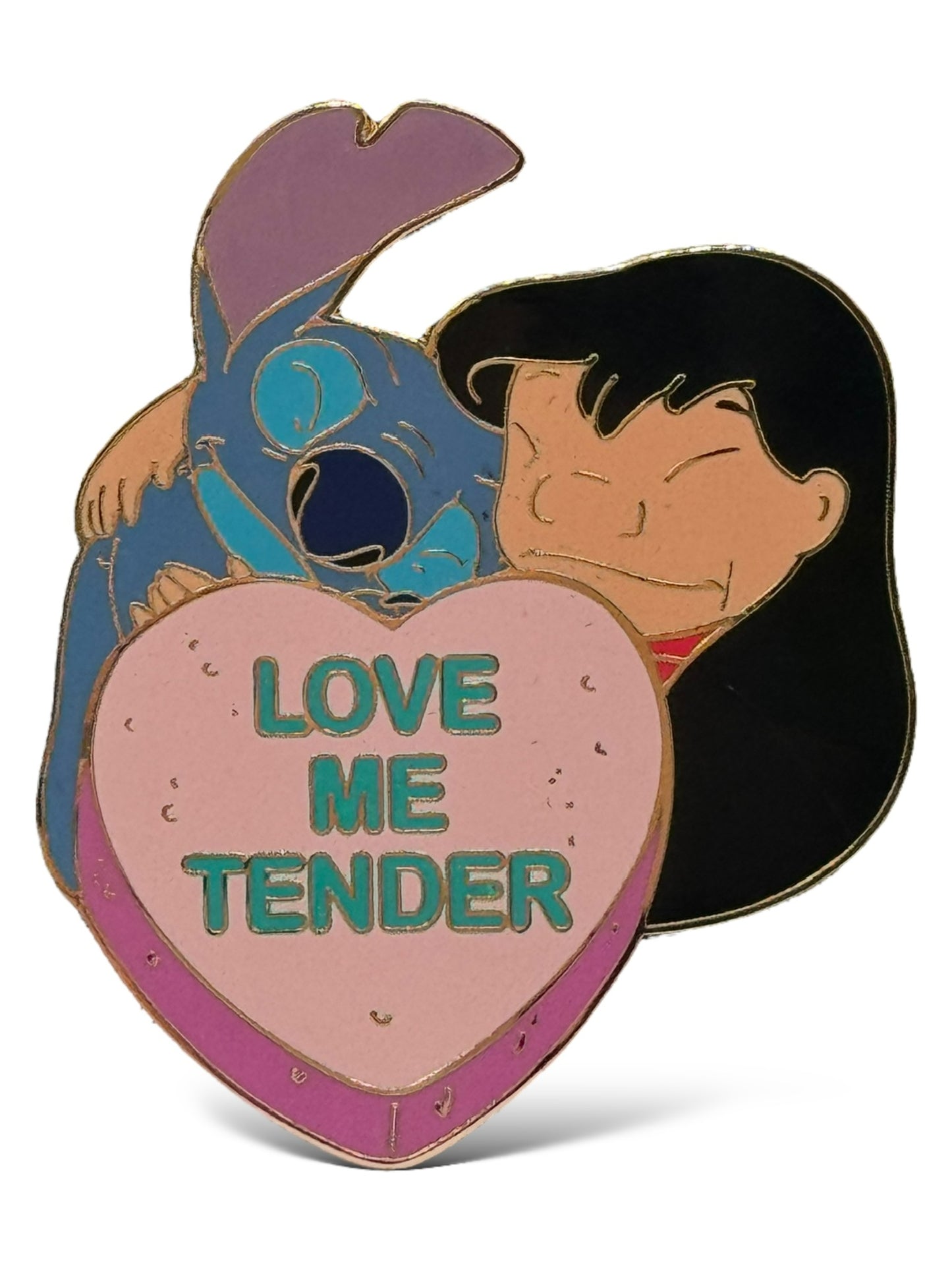 Disney Auctions Valentine's Day Candy Heart Lilo & Stitch Pin