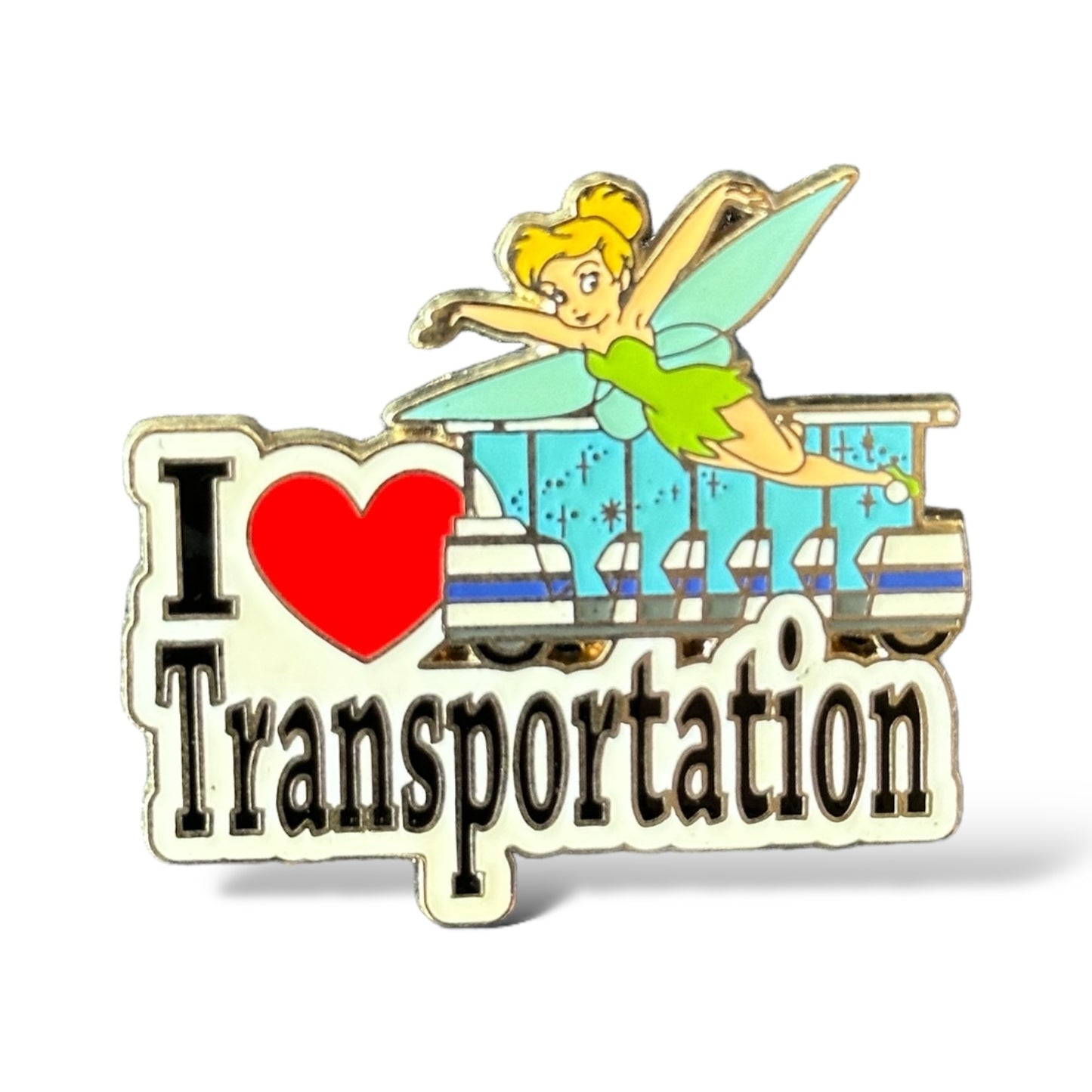 DEC Cast Member I Love My Role Tinker Bell Transportation Pin