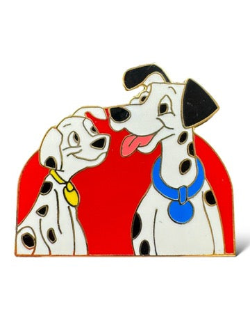 Cast Lanyard 101 Dalmatians Pongo and Pup Hidden Mickey Pin