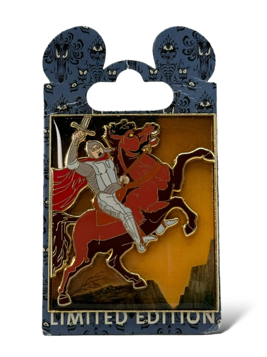 WDI Haunted Mansion Portraits Knight on Horse Pin