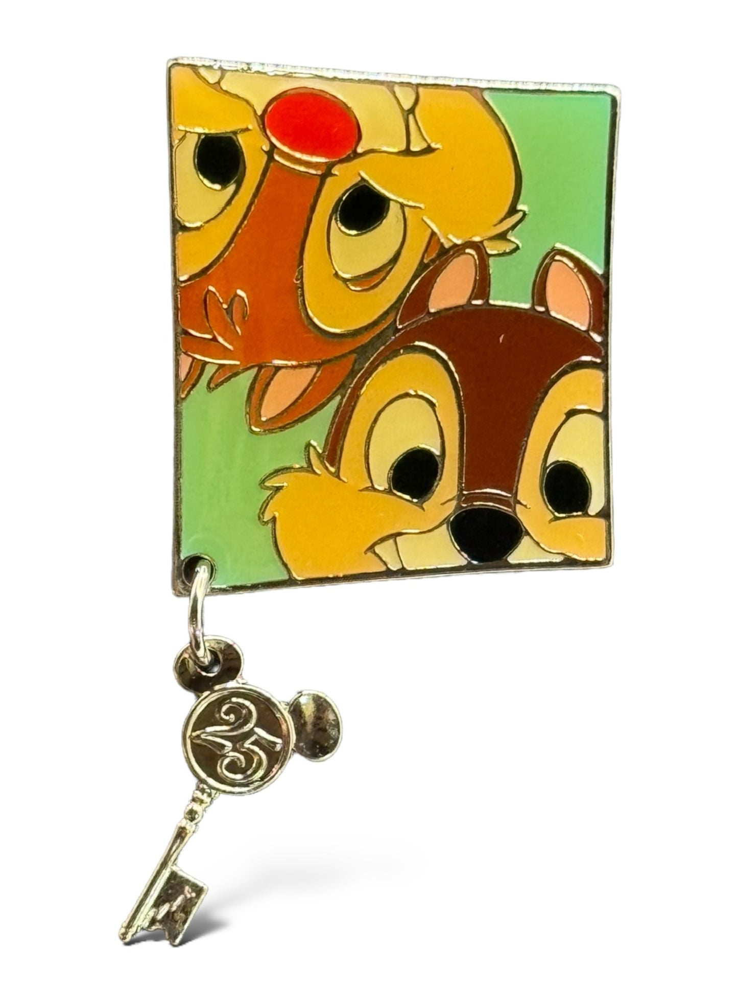 TDR 25th Anniversary Character Sketch Chip n' Dale Dangle Pin