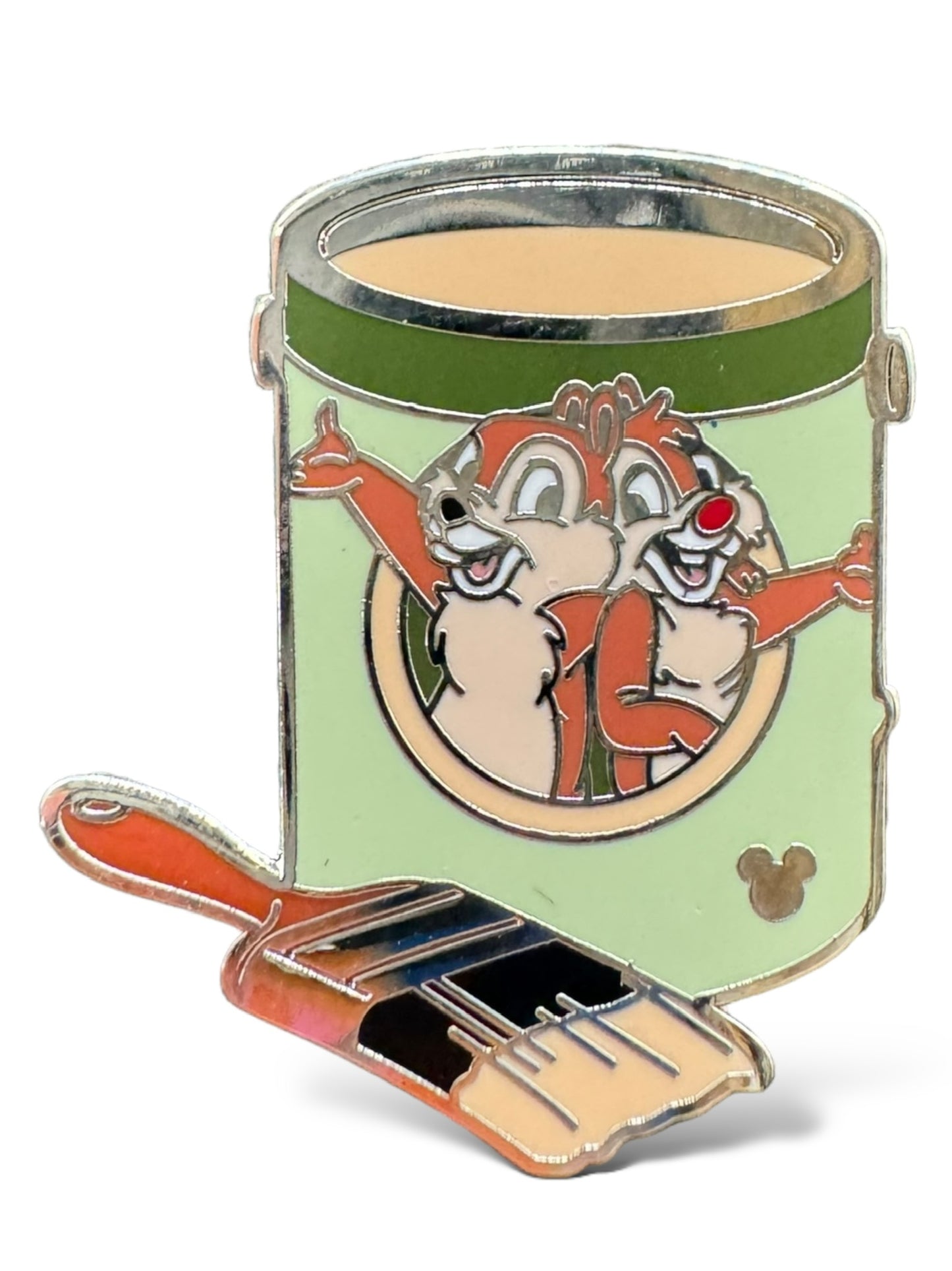 Cast Lanyard Paint Cans Chip n' Dale Hidden Mickey Pin