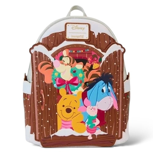 Winnie the Pooh Holiday Scene Pooh and Friends Mini-Backpack