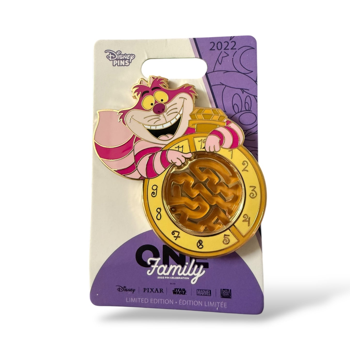 DLR One Family Game Night Cheshire Cat Maze Pin