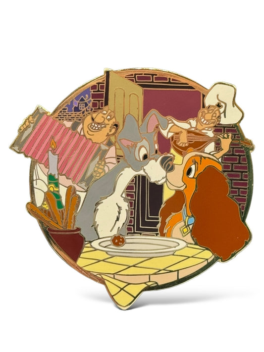 Disney Auctions Lady and The Tramp Cast Jumbo Pin