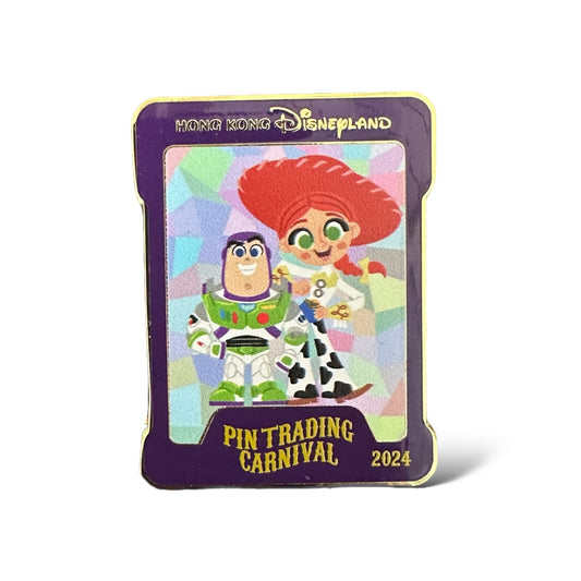 HKDL Pin Trading Carnival 2024 Playing Card Buzz Lightyear and Jessie Pin