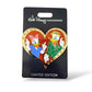 WDI Valentine Jeweled Heart Daisy and Donald Pin