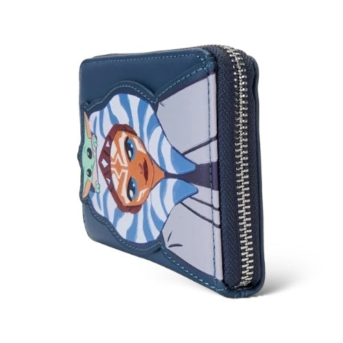 Loungefly The Mandalorian Ahsoka and Grogu Precious Cargo Zip-Around Wallet